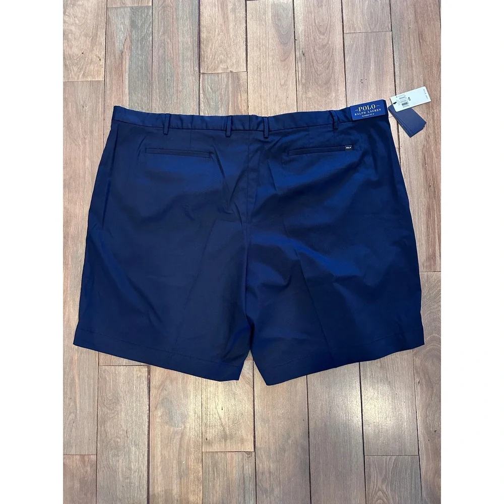 Polo‎ Ralph Lauren Performance Shorts Mens 52 Navy Blue Classic Fit 9 Inch NWT